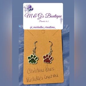 Christmas Cutie Creation Christmas Paws Charm Mix Match Earrings